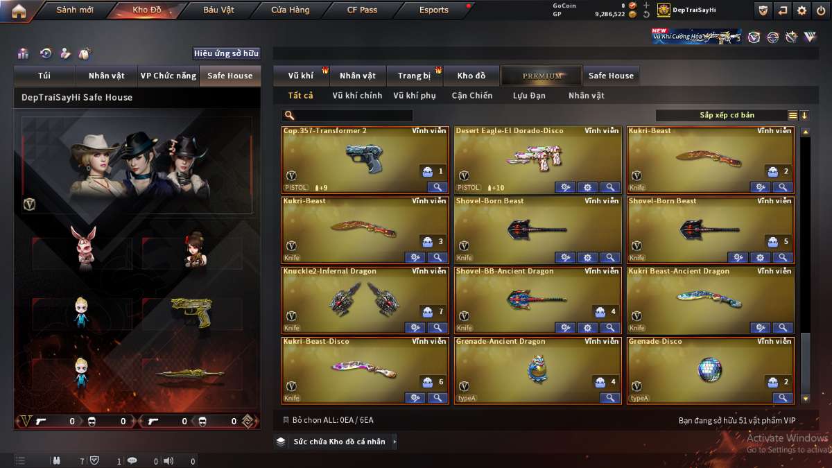shop acc cf uy tin gia re
